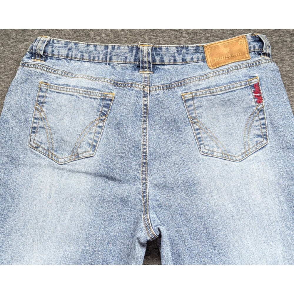 Ruff Hewn Jeans Womens 14 Bootcut 34x30 Mid Rise Stretch Denim